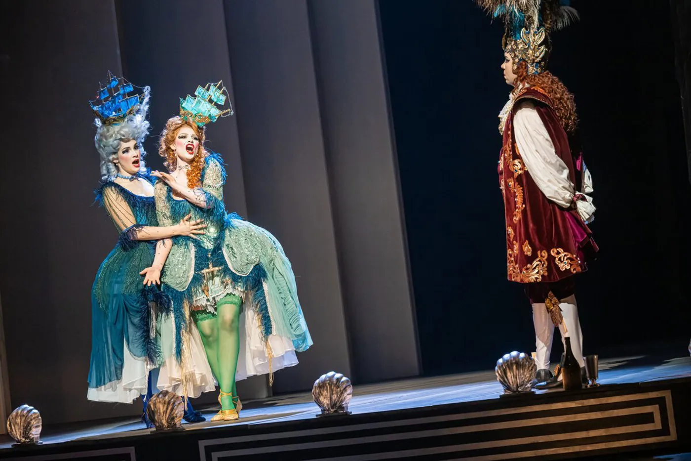 Händel Sirene green stocking 